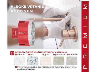 Vyrezávač Strend Pro Premium DCB11, 72 mm, M14, korunka, diamant, professional