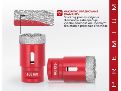 Vyrezávač Strend Pro Premium DCB11, 35 mm, M14, korunka, diamant, professional
