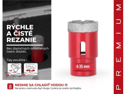 Vyrezávač Strend Pro Premium DCB11, 35 mm, M14, korunka, diamant, professional