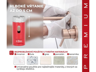 Vyrezávač Strend Pro Premium DCB11, 28 mm, M14, korunka, diamant, professional