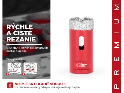 Vyrezávač Strend Pro Premium DCB11, 28 mm, M14, korunka, diamant, professional
