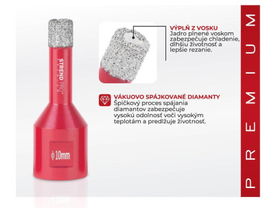 Vyrezávač Strend Pro Premium DCB11, 10 mm, M14, HD, korunka, diamant, professional