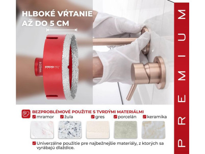 Vyrezávač Strend Pro Premium DCB11, 105 mm, M14, korunka, diamant, professional