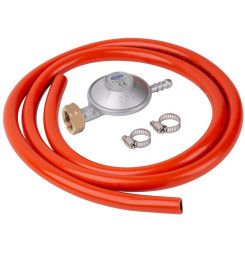 Regulátor plynu CGAS C31-30, 28-30 mbar, UK8 mm, EN16129, 2x spona, hadica 1,5 m