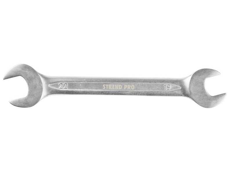 Kľúč Strend Pro 3113 19x22 mm, vidlicový, obojstranný, Cr-V