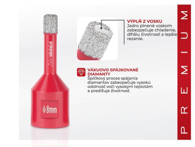 Vyrezávač Strend Pro Premium DCB11, 8 mm, M14, HD, korunka, diamant, professional