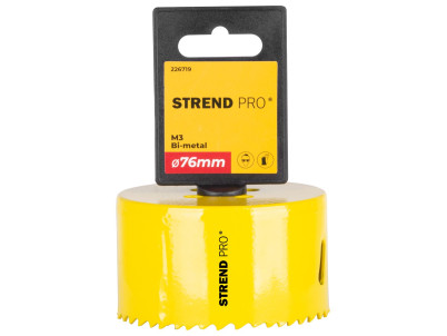 Vyrezávač Strend Pro BHS44, 76 mm, M3 Bi-metal, korunka do kovu, pílový