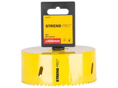 Vyrezávač Strend Pro BHS44, 105 mm, M3 Bi-metal, korunka do kovu, pílový