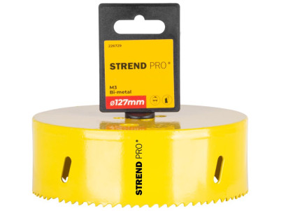 Vyrezávač Strend Pro BHS44, 127 mm, M3 Bi-metal, korunka do kovu, pílový