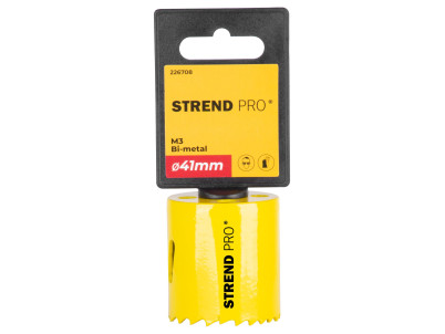 Vyrezávač Strend Pro BHS44, 41 mm, M3 Bi-metal, korunka do kovu, pílový