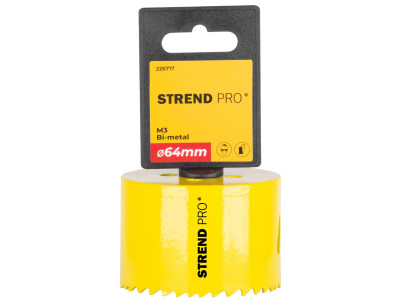 Vyrezávač Strend Pro BHS44, 64 mm, M3 Bi-metal, korunka do kovu, pílový