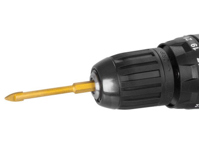 Sada vyrezávačov Strend Pro Premium, 6-8-10-12 mm, HEX, 6 mm vrták do skla diamant, korunky, professional