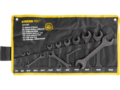 Sada kľúčov Strend Pro HR34184 vidlicové, 12 dielna, DIN895, 6-32 mm