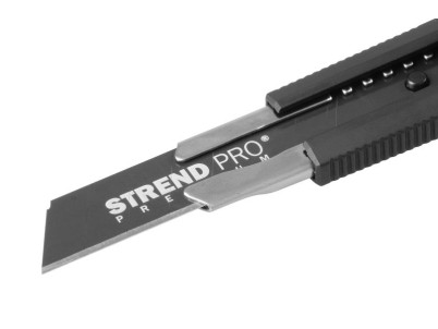 Nôž Strend Pro Premium FD7815, BlackMatt, SoftTouch, 18 mm, odlamovací