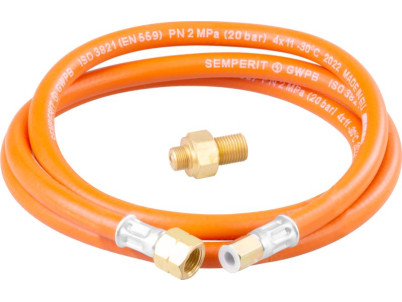 Prepojovací set Meva, hadica, k ohrievaču Olymp a variču Dual Compact, k 2 kg PB fľaši