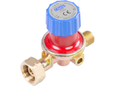 Regulátor plynu CGAS H33, redukčný, nastaviteľný, s ventilom, 0,5-4 bar, výstupný závit G3/8"-LH