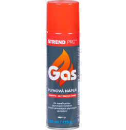 Plyn Strend Pro, Propán-Bután, kartuš 139 g, 250 ml, na plnenie, do zapaľovačov, Sellbox
