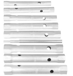 Kľúč Strend Pro, 6x7-20x22 mm, trúbkový, obojstranný, Zn, set 8 ks