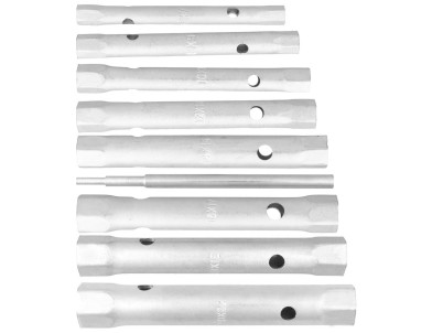 Kľúč Strend Pro, 6x7-20x22 mm, trúbkový, obojstranný, Zn, set 8 ks