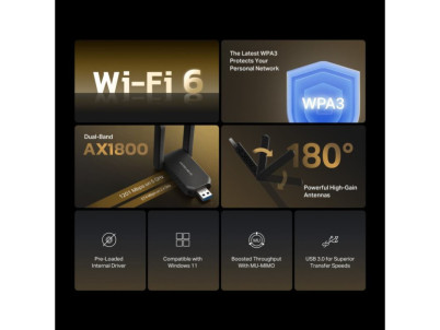MERCUSYS MA72X, AX1800 Wireless Dual Band USB