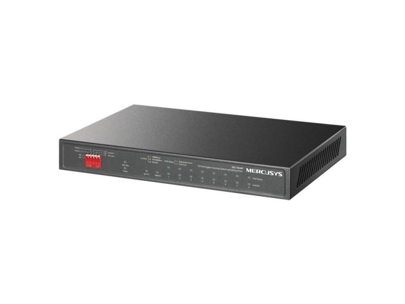 MERCUSYS MS110GMP, 10-Port 1Gb Desktop Switch PoE+