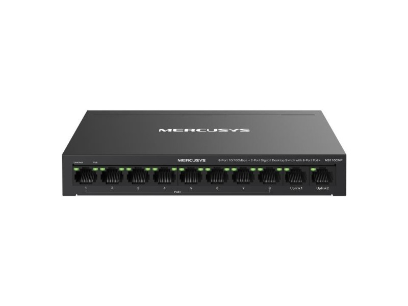 MERCUSYS MS110CMP, 10-Port 100Mbps DeskSwitch PoE+