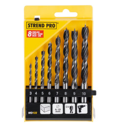 Sada vrtákov Strend Pro WD122, 8 dielna, 3-10 mm, Wood, do dreva