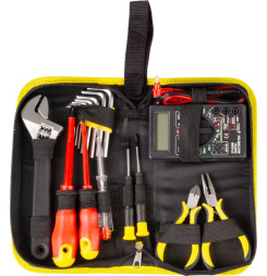 Sada náradia Strend Pro CMT-05.0215 • 15 dielna, elektrikárska + multimeter, v brašni