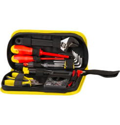 Sada náradia Strend Pro CMT-05.0215 • 15 dielna, elektrikárska + multimeter, v brašni