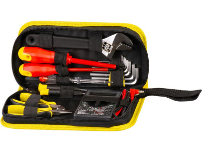 Sada náradia Strend Pro CMT-05.0215 • 15 dielna, elektrikárska + multimeter, v brašni