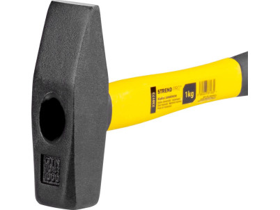 Kladivo Strend Pro HM112 1000 g, zámočnícke, sklolaminátová rúčka, TPR, dĺžka násady 360mm
