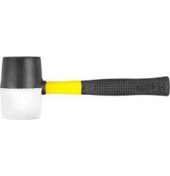 Kladivo Strend Pro HM231 900 g, gumené, BlackWhiteHead, sklolaminátová rúčka, TPR, dĺžka násady 320mm