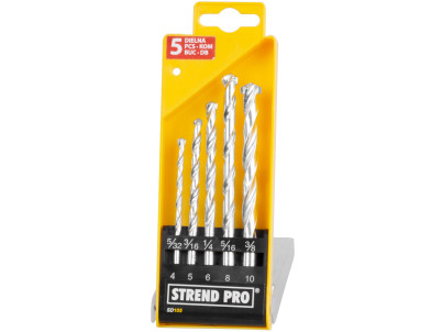 Sada vrtákov Strend Pro SD105, 5 dielna, 4-10 mm, do muriva