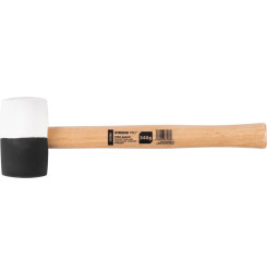 Kladivo Strend Pro HM232 340 g, 290mm, gumené, BlackWhiteHead, drevená rúčka