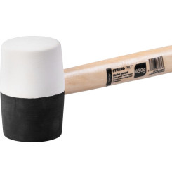 Kladivo Strend Pro HM232 450 g, 300mm, gumené, BlackWhiteHead, drevená rúčka