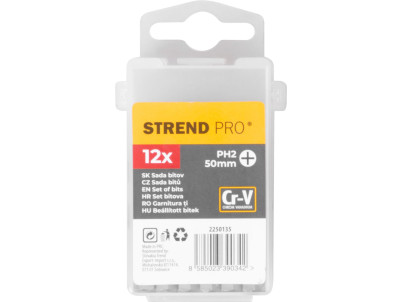 Sada bitov Strend Pro YF40004, 12 dielna, Cr-V