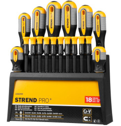 Sada skrutkovačov Strend Pro SDX72-118, 18 dielna, Torx + ploché + Phillips
