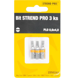 Bit Strend Pro Plochý 0,6x4, bal. 3 ks