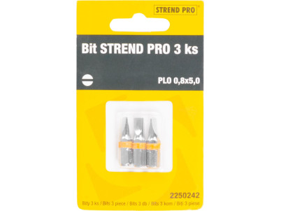 Bit Strend Pro Plochý 0,8x5, bal. 3 ks