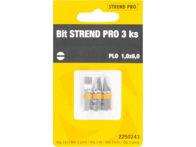 Bit Strend Pro Plochý 1x6, bal. 3 ks