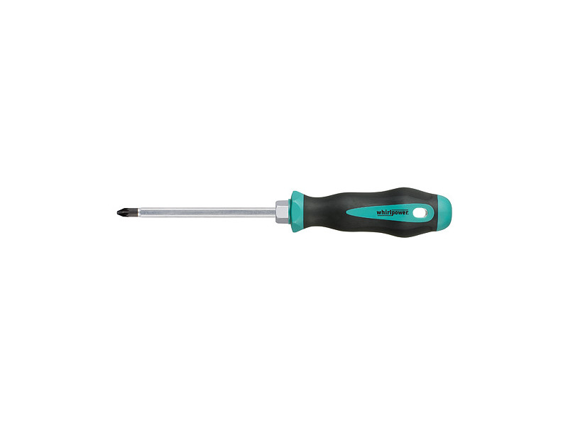 Skrutkovač Whirlpower® 1713-4, PZ2/100 mm, hexbolt, Pozidriv, S2, Satin, DIN8764