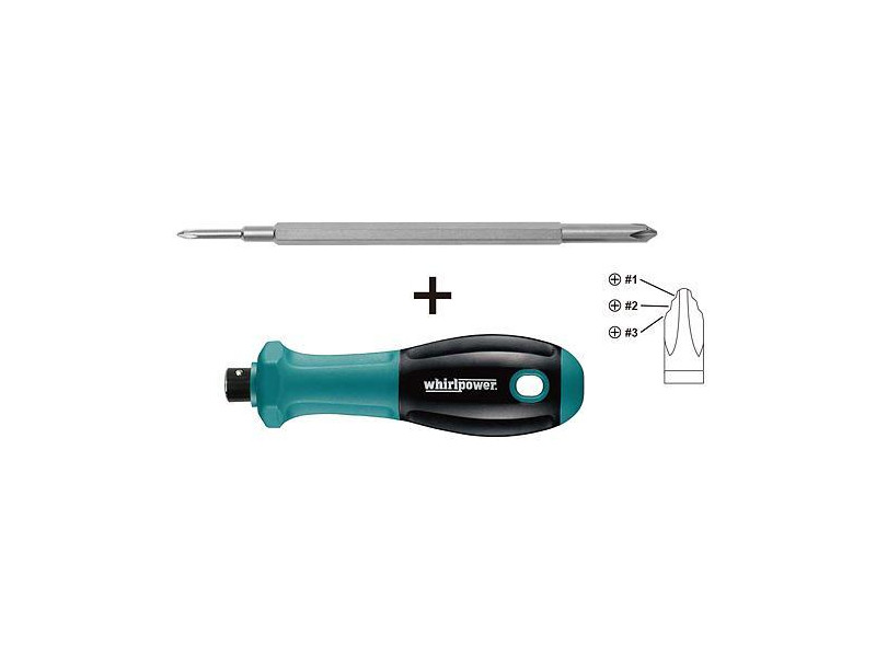 Skrutkovač Whirlpower® 96-8402, 1/4", 150 mm, QuickBit, 4in1