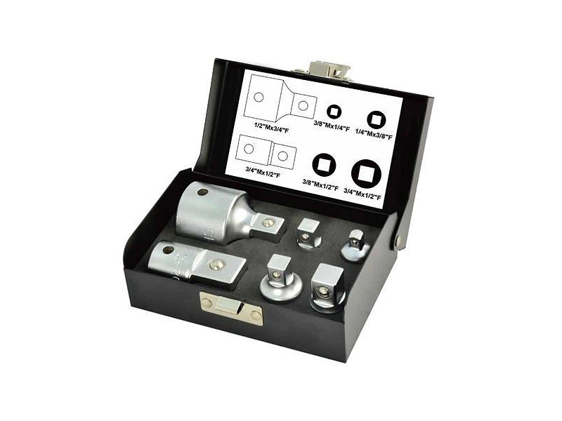 Sada hlavíc Whirlpower® 1616-0506, redukcie, 1/4"+3/8"+1/2"+3/4", 6 dielna