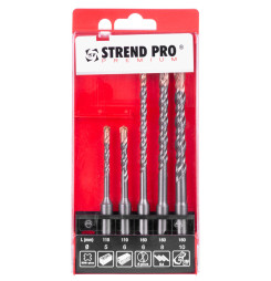 Sada vrtákov Strend Pro Premium SD051, 5 dielna, SDS+, do betónu