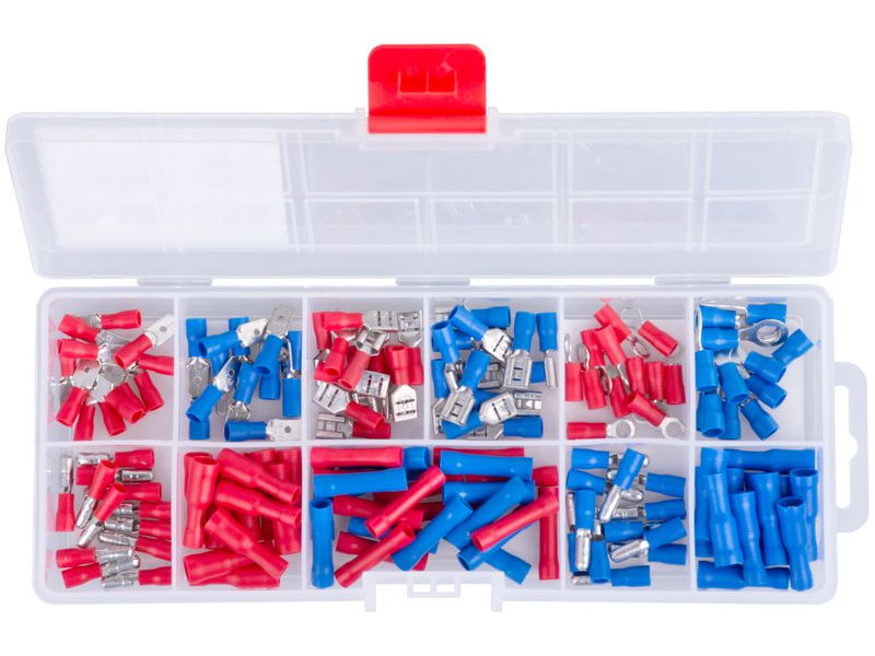 Sada elektrikárskych konektorov Strend Pro TS411, na káble, s bužírkou, 144 ks Sada elektrikárskych konektorov Strend Pro TS411, na káble, s bužírkou, 144 ks