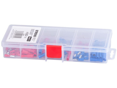 Sada elektrikárskych konektorov Strend Pro TS411, na káble, s bužírkou, 144 ks Sada elektrikárskych konektorov Strend Pro TS411, na káble, s bužírkou, 144 ks