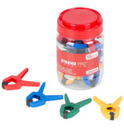Svorka Strend Pro Premium DT825 pružinová, mix farieb, v dóze 15 ks, 1"/25 mm