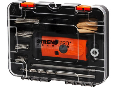 Sada Strend Pro Premium, na vŕtanie otvorov pre šikmé kolíkové spoje, pre stolárov, 55 ks