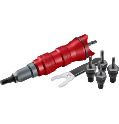 Nadstavec na vŕtačku Strend Pro Premium, 1/4", M3 - M10, nitovací, pre maticové nity, v kufri