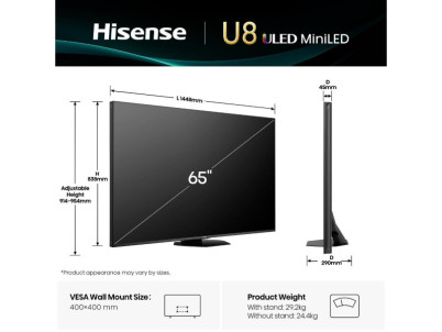 65U8Q Mini LED QLED TV Hisense